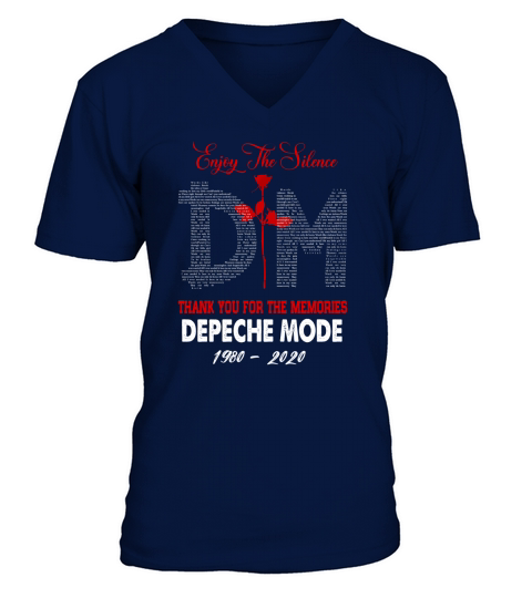 Enjoy the silence thank you for the memories Depeche Mode V-Neck T-shirt