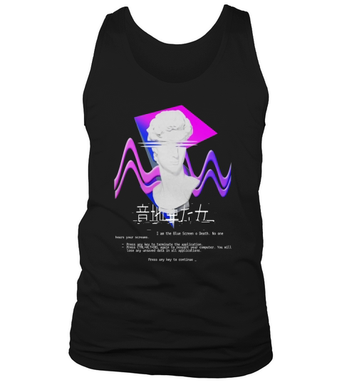 Aesthetic Glitch Vaporwave Tshirt Tank Top Unisex
