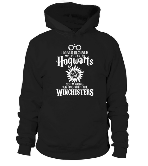 I never received my letter to hogwarts Im going hunting with the Winchesters - Ladies Flowy Tank Hoodie Unisex