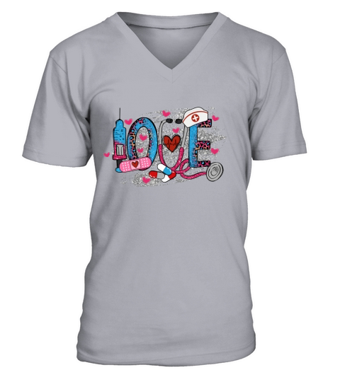 Nurse   Love V-Neck T-shirt