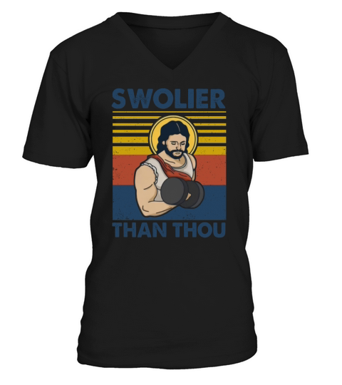 Swolier Than Thou Vintage V-Neck T-shirt