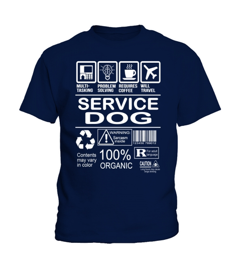 SERVICE DOG FMultiold Kids T-Shirt