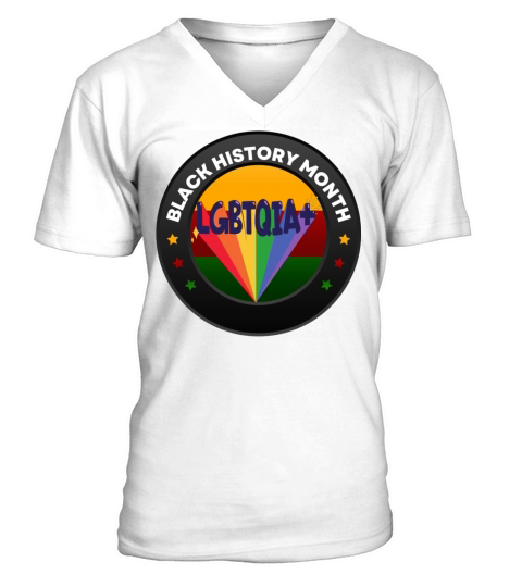 Black History Month 12 V-Neck T-shirt