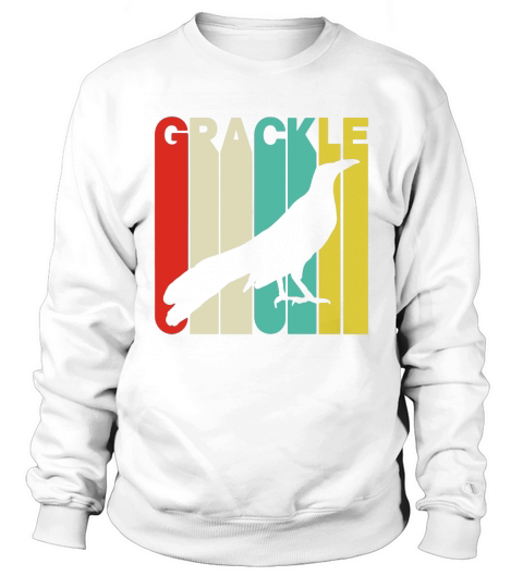 Vintage Style Grackle Silhouette T-Shirt Sweatshirt Unisex