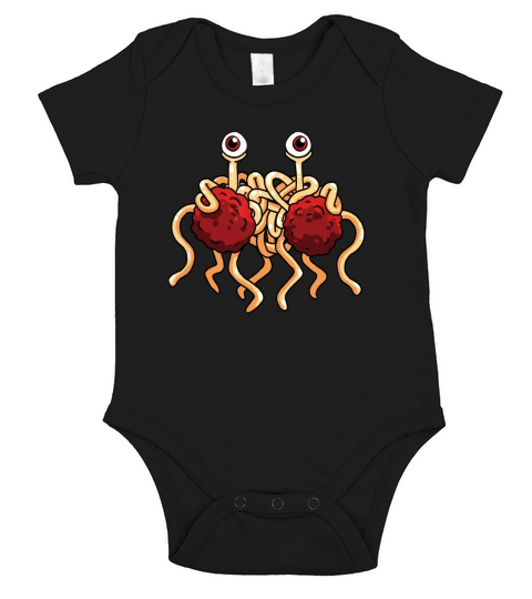 Flying Spaghetti Monster T-Shirt Short Sleeve Baby One-Piece