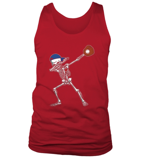 Dabbing Skeleton Baseball T-Shirt Dab Hip Hop Skull Gift Tank Top Unisex