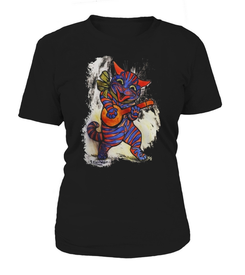 Cat Tshirt Louis Wain Illustration Scarebaby Women's T-Shirt