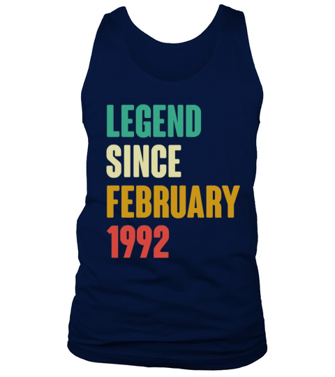 February 1992 30th Birthday 30 Years Old Bday Gift Tank Top Unisex