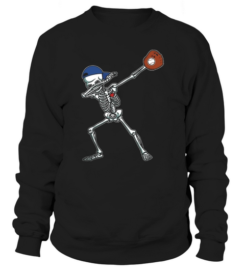 Dabbing Skeleton Baseball T-Shirt Dab Hip Hop Skull Gift Sweatshirt Unisex