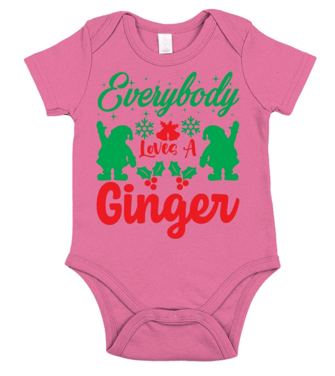 Everybody loves a ginger Short Sleeve Baby One-Piece