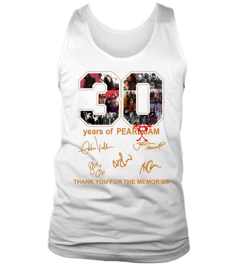 30 Anniversary Years Of Pearl Jam Rock Band Tank Top Unisex
