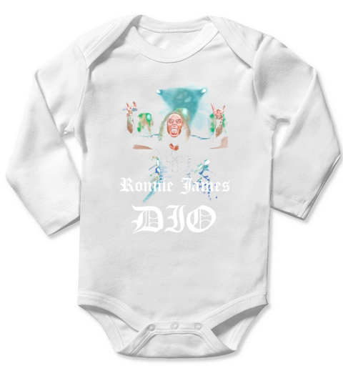 RIP Ronnie James Dio Long Sleeve Baby One-Piece