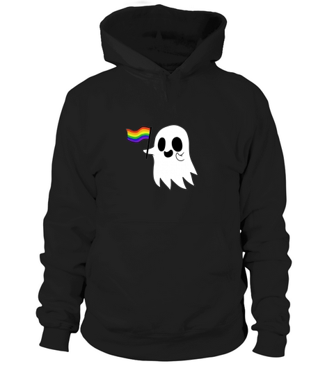 Gay Pride Ghost Graphic Hoodie Unisex