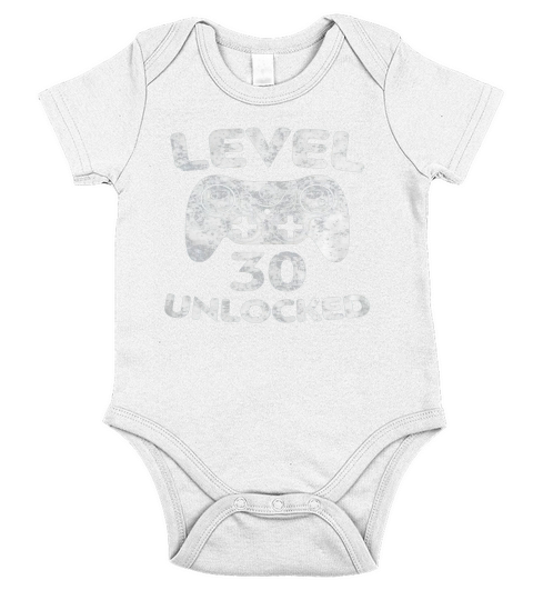 Level 30 Unlocked Frontside Short Sleeve Baby One-Piece