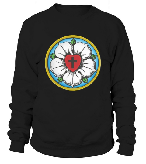 Vintage Cross of Luther Flower Sweatshirt Unisex