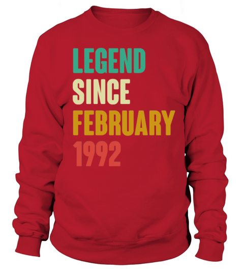February 1992 30th Birthday 30 Years Old Bday Gift Sweatshirt Unisex
