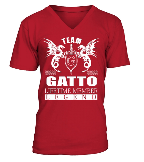 Team GATTO Lifetime Member Legend Name Shirts V-Neck T-shirt