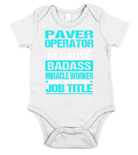 PAVER OPERATOR Short Sleeve Baby One-Piece