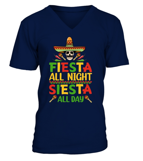 Fiesta all Cinco De Mayo V-Neck T-shirt