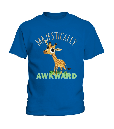 Majestically Awkward Giraffe Funny Animals T-Shirt Kids T-Shirt