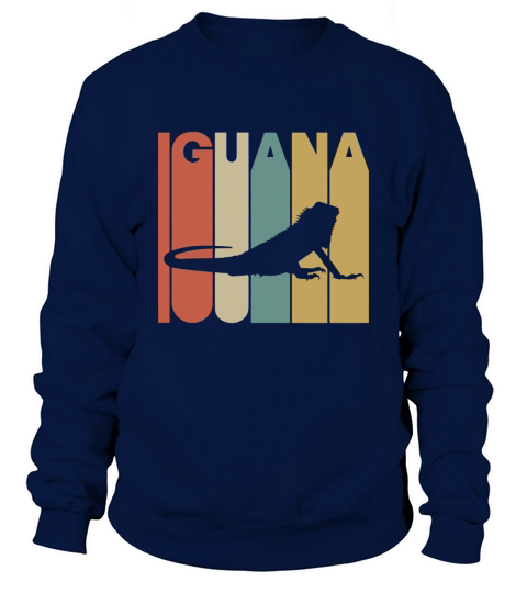 Vintage Style Iguana Silhouette T-Shirt Sweatshirt Unisex