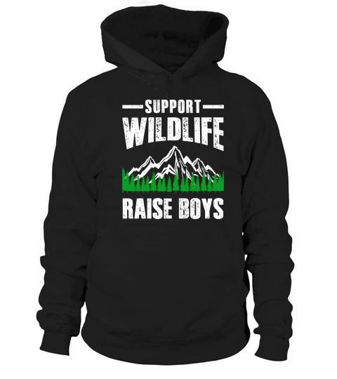 support wildlife raise boys Hoodie Unisex