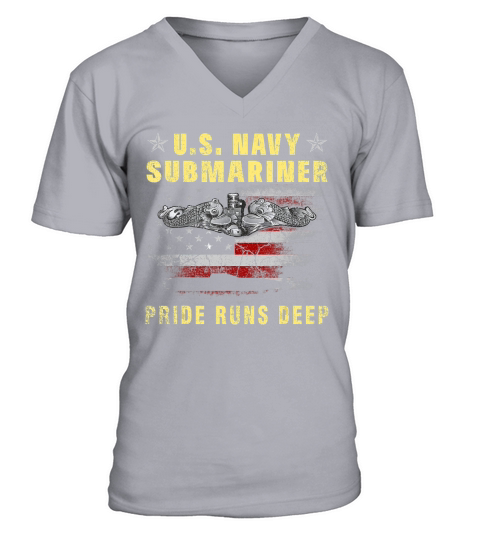 US Navy Submariner Shirt Pride Runs Deep Sub Veteran T-S T-Shirt V-Neck T-shirt