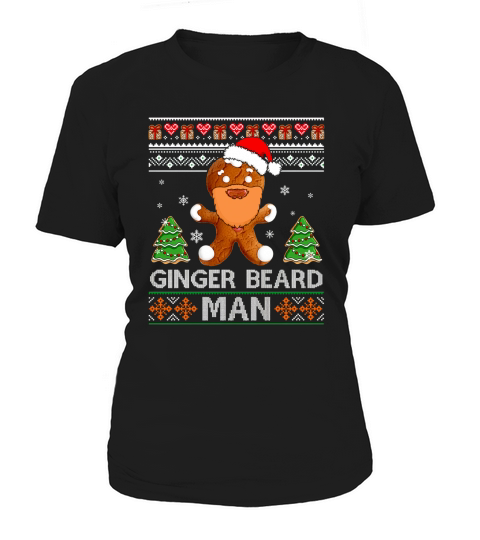 Christmas Ginger Beard Man Cookie Women's T-Shirt