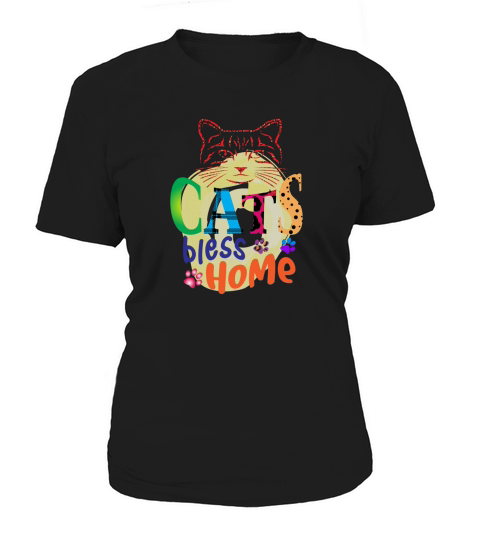 Cats Bless Home Women's T-Shirt