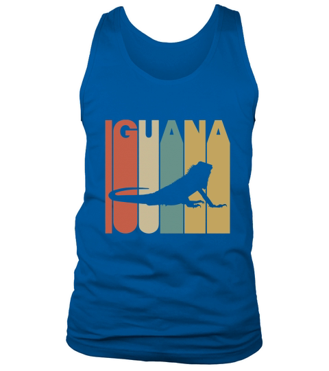 Vintage Style Iguana Silhouette T-Shirt Tank Top Unisex