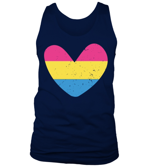Love LGBTQ Pansexual Heart Flag Tank Top Unisex