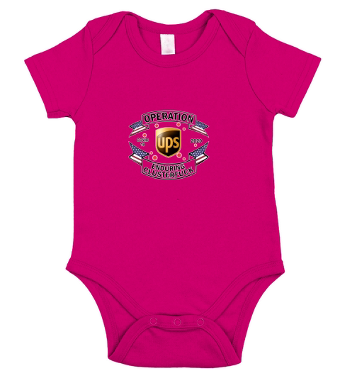 United Parcel Service Operation Covid 19 2020 enduring clusterfuck shirt Short Sleeve Baby One-Piece