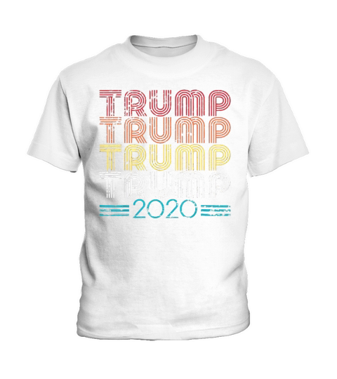 Trump 2020 Retro Vintage Distressed Grunge Pro President shirt Kids T-Shirt