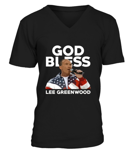 God Bless Lee Greenwood Country Music Singer Usa Legend V-Neck T-shirt