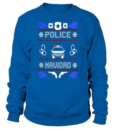 Police Navidad Cop Ugly Christmas Sweatshirt Unisex