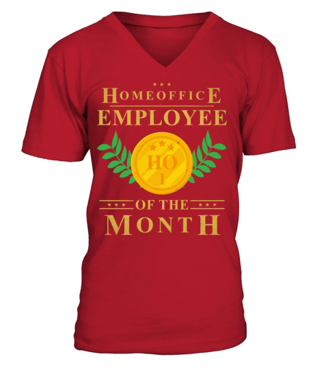 Homeoffice Employee of The Month Homeschool Remote V-Neck T-shirt
