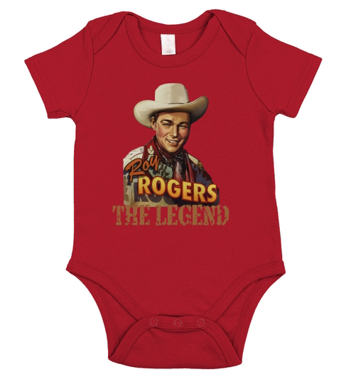 Vintage Roy Rogers The Legend Short Sleeve Baby One-Piece