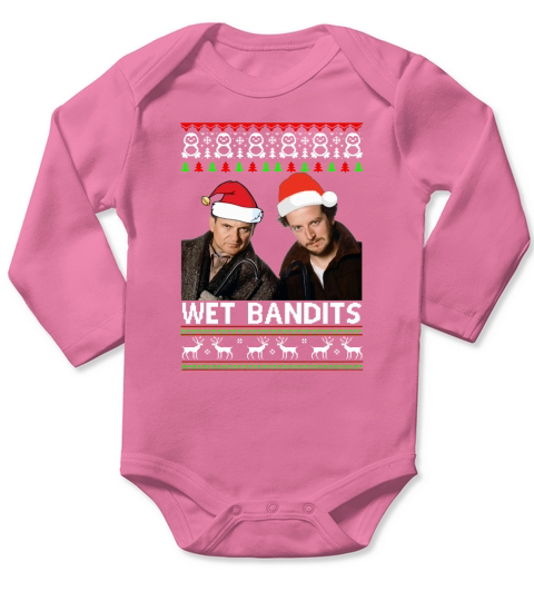 Harry and Marv Wet Bandits Christmas shirt Long Sleeve Baby One-Piece