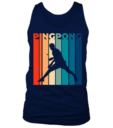 Vintage Retro Ping Pong Table Tank Top Unisex
