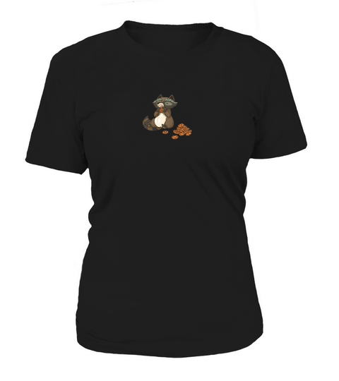 Funny little raccoon eating cookies - Hat Women's T-Shirt