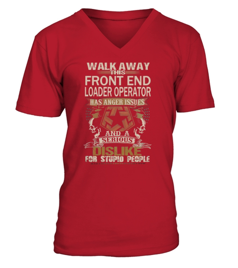 FRONT END LOADER OPERATOR Wakaway V-Neck T-shirt