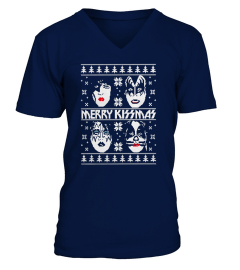 Ugly Christmas Merry Kissmas sweater V-Neck T-shirt