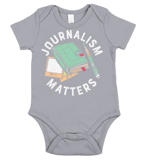 Writer Funny Gift Journalism Matters Short Sleeve Baby One-Piece