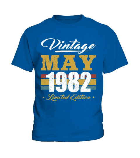 40th birthday born in may 1982 vintage 1982 Kids T-Shirt