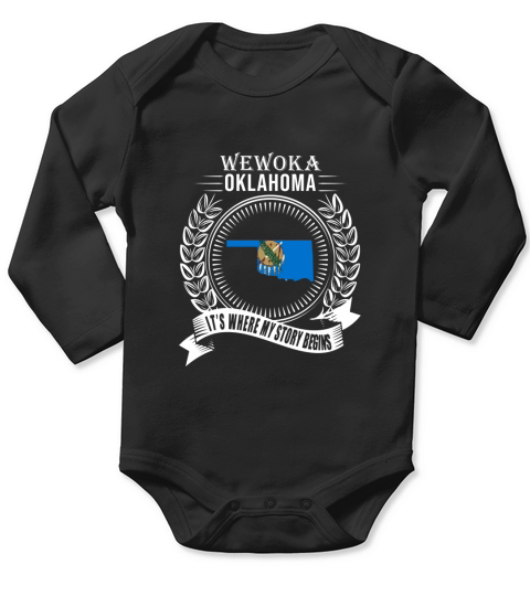 Wewoka Oklahoma Its where my story begins Long Sleeve Baby One-Piece