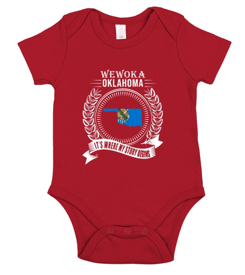 Wewoka Oklahoma Its where my story begins Short Sleeve Baby One-Piece