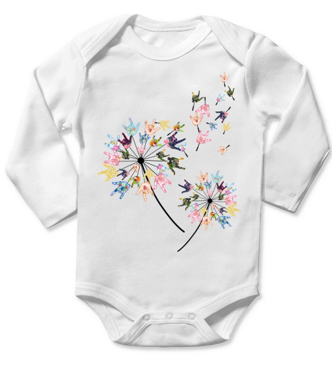 Dandelion Long Sleeve Baby One-Piece