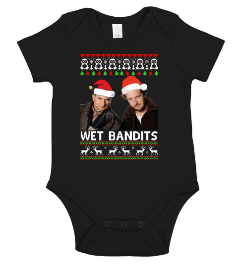 Harry and Marv Wet Bandits Christmas shirt Short Sleeve Baby One-Piece