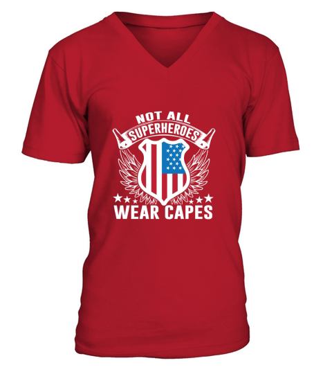 Not all superheroes wear capes V-Neck T-shirt
