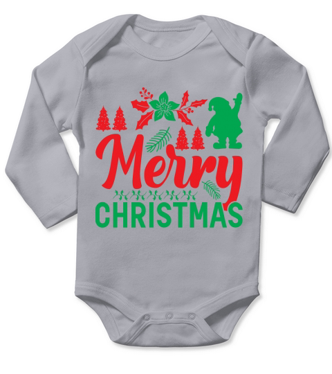 Merry christmas Long Sleeve Baby One-Piece
